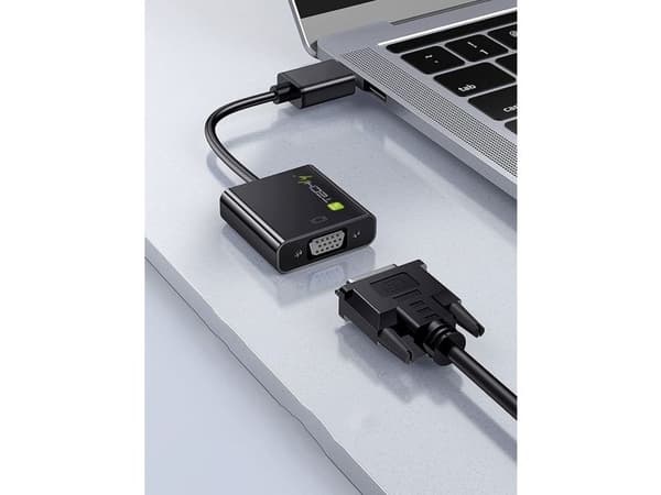 TECHly - Videoadapter - HD-15 (VGA) hun til 19 pin mini HDMI tyyppi C han