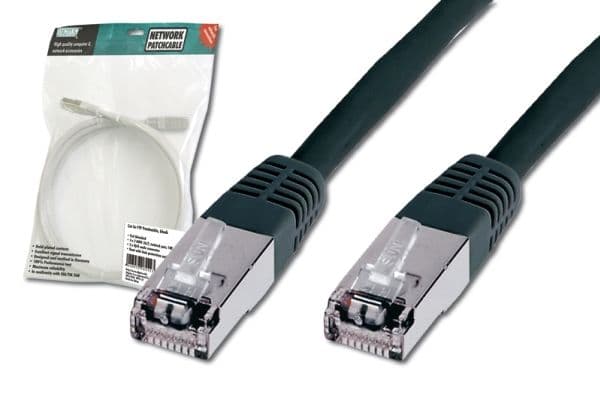 DIGITUS Premium - Patchkabel - RJ-45 (han) til RJ-45 (han) - 1 m - SFTP - CAT 5e - booted - lajiteltu