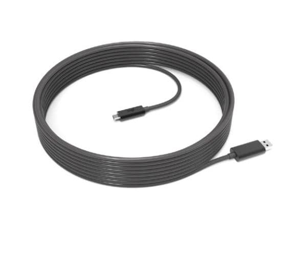 Logitech Strong - USB-kabel - USB typ A (hane) till USB-C (hane) - USB 3.1 - 10 m - plenum, Active Optical Cable (AOC) - för Room Solution Huddle, ...