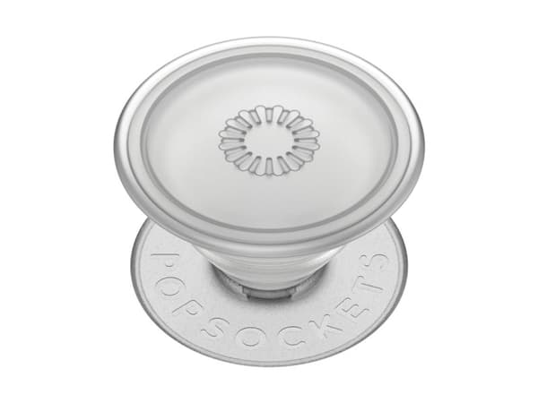 PopSockets PlantCore, Grepp, Grå, Translucent, Symmetriskt mönster, Universal, 1 styck, 38,8 mm