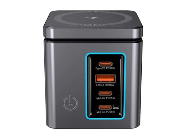 Blitzwolf BW-i113 GaN USB-A + 3xUSB-C 105W nätadapter