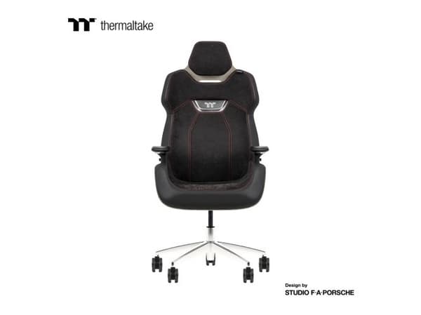 Thermaltake ARGENT E700 stol Ice Grey Metallic Alcantara Leather