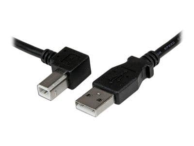 StarTech 1m USB 2.0 A to Left Angle B Cable Cord - 1 m USB Printer Cable - Left Angle USB B Cable - 1x USB A (M), 1x USB B (M) (USBAB1ML) - USB-kab...