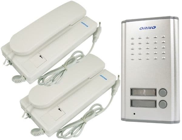 FOSSA MULTI dörrtelefonsats för två familjer