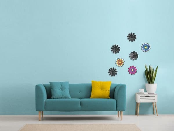 Securit® 3D blommtavla set i svart