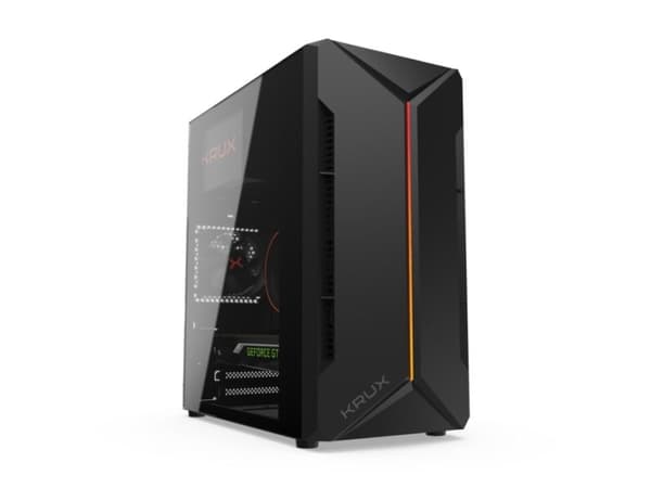 KRUX Astro, Terning, PC, Sort, micro ATX, Mini-ITX, 13,6 cm, 28 cm