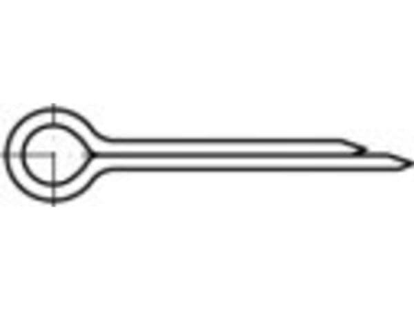 TOOLCRAFT splinter DIN 94 A 4 splinter mål: 13 x 160 (25 stk.)