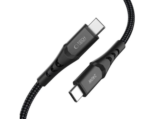 Adaptec TECH-PROTECT UB11T USB-C-kabel PD 240W / QC3.0 200 cm sort