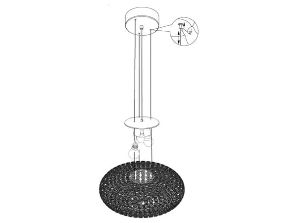 EGLO CLEMENTE pendellampe 3L Ø540 krom