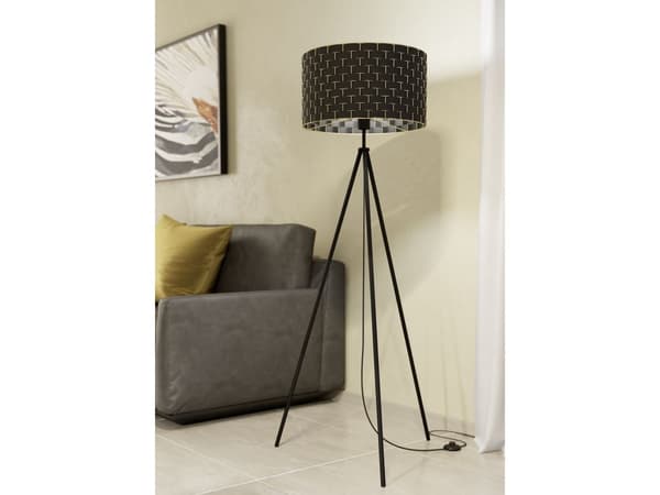 EGLO MARASALES gulvlampe E27 H1490 sort/BM