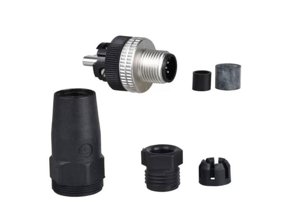 Kontakt M12 5P typ D rak hane