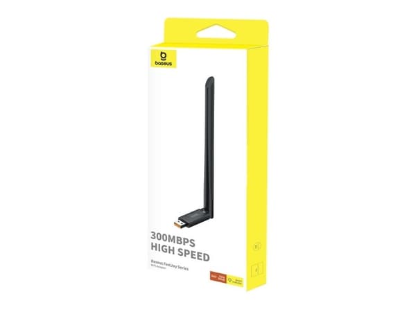 Baseus FastJoy 300Mbps WiFi-sovitin (musta)