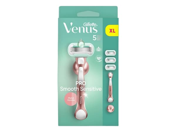 Gillette Venus Pro Smooth Sensitive, Rosegull, Kropp, 1 stykker