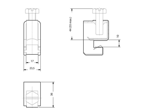 Siemens 8US19212BC00 Liitäntäliitin 440 A