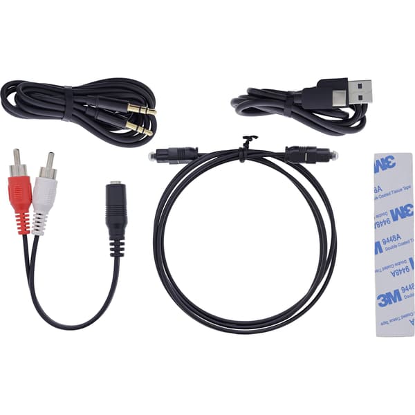 InLine 99152I, Bluetooth, AUX + USB, APTX-HD, APTX-LL, SBC, APTX, APTX-Adaptive, LC3, A2DP, AVRCP, PBP, Musta, USB, 25 mm