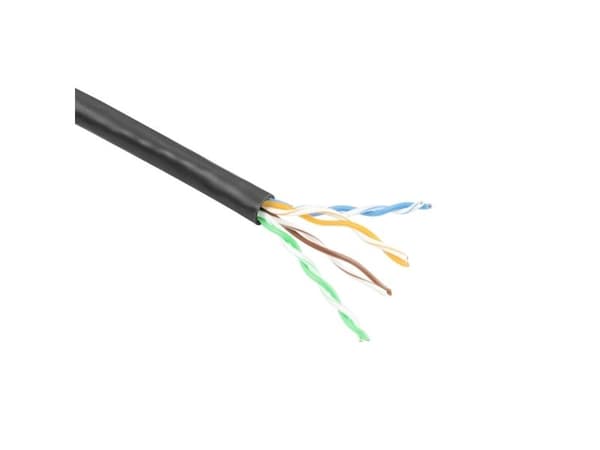 ACT CAT6 U/UTP stranded patchkabel svart 100 m (EP890H)