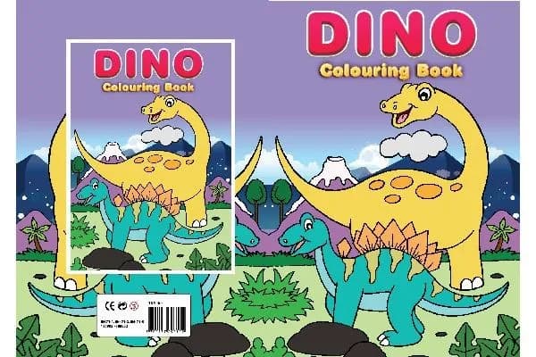 Färgläggningsbok A4 Junior Dinosaurie 16 sidor