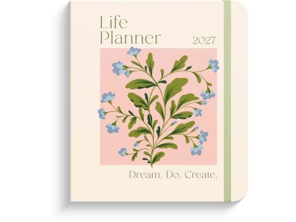 Life Planner Delicate Flowers 2027