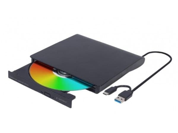 Gembird - Diskenhet - DVD±RW (±R DL) / DVD-RAM - 8x - USB 3.1 Gen 1 - extern - svart