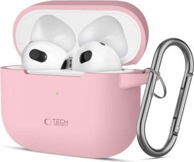 Tech-Protect silikonkrok til Apple AirPods 3 dusty pink