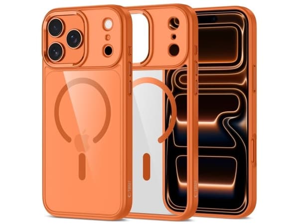 Tech-Protect MagMat MagSafe-etuiet til iPhone 17 Pro - Transparent Orange