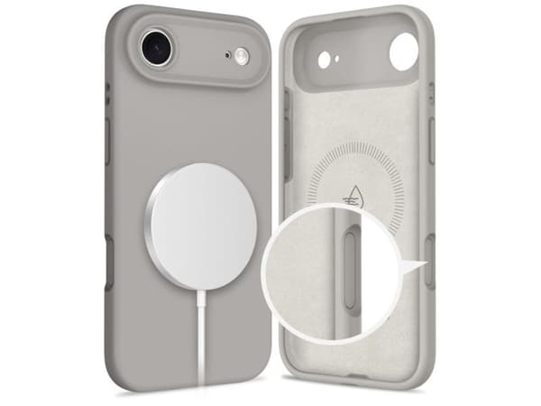 Tech-Protect silikon MagSafe-skal för iPhone 17 Air - grå