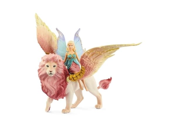 Schleich Fairy in Flight on Winged Lion