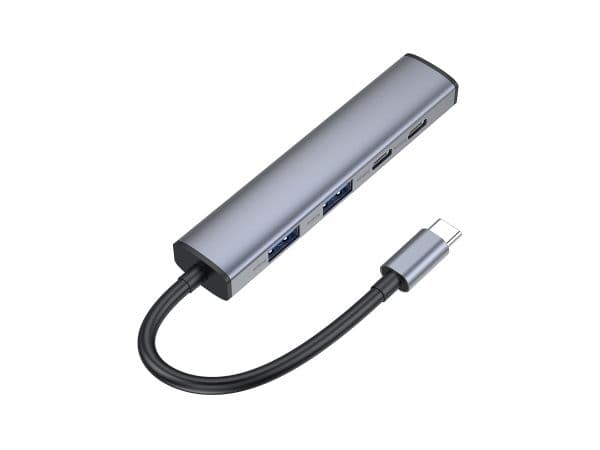CONCEPTRONIC 4-i-1 USB-C-dokk til 2x USB-C, 2x USB-A, 100W PD