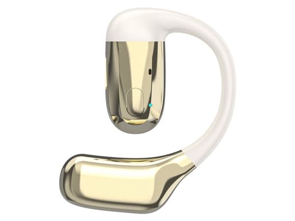 Dudao U4Pro Bluetooth headset/hörsnäcka, universell för båda öron - beige/guld
