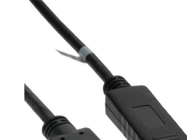 InLine 17182, 2 m, DisplayPort, HDMI, Gull, Svart, Hankjønn/hankjønn