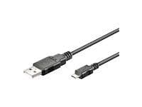 MicroConnect - USB-kabel - Micro-USB type B (hann) til USB (hann) - 3 m - grå