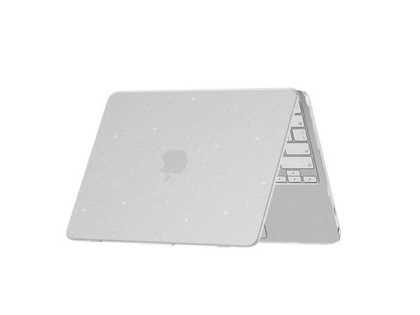 Tech-Protect SmartShell-deksel til MacBook Neo 13" 2026 - klar glitter