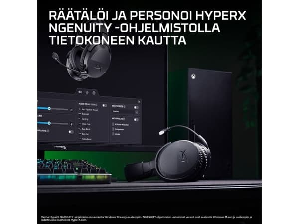 HyperX CloudX Stinger 3 langaton pelikuuloke Xbox, 280 g, Sort