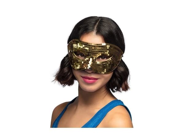 Disco ögonmask, guld