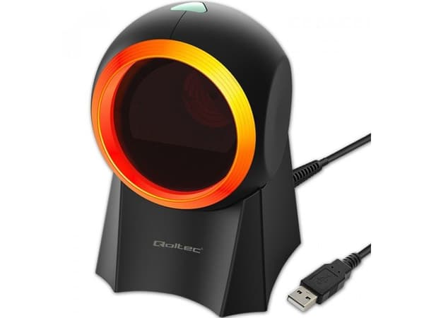 Qoltec stationär 1D | 2D streckkodsläsare