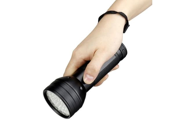 Wozinsky WLT-51L IP65 UV Flashlight for Trace Detection - Black