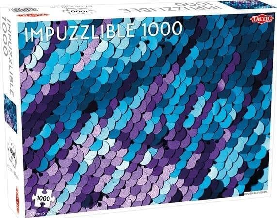 Tactic Impuzzlible Sequins 1000 pcs, 1000 styck, Konst, 9 År
