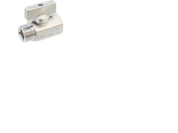 Mini 581 ventil, rødgods, muffe/nippel, 1/2", kraftig model