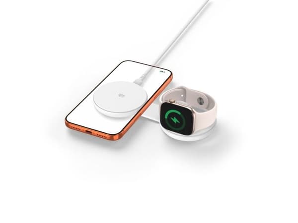 Tech-Protect A55 2in1 MagSafe 25W QI2.2 Wireless Charger + USB-C / USB-C Cable 100cm - White
