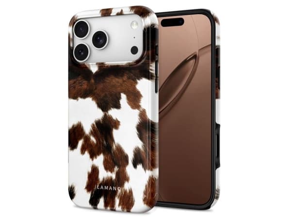 Tech-Protect Lamano MagSafe case for iPhone 18 Pro Max / 17 Pro - brown and white