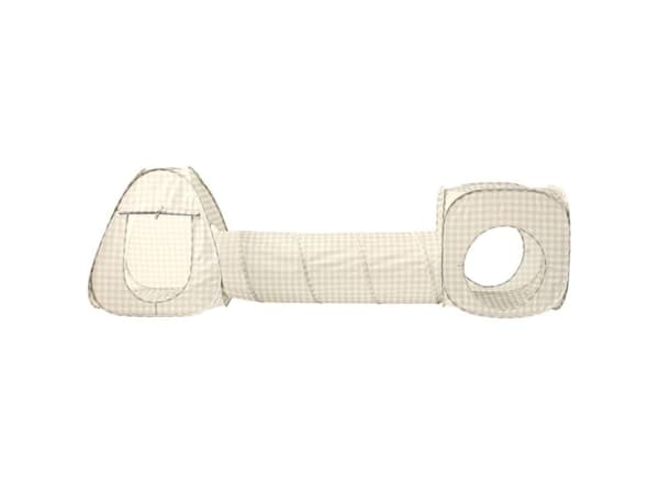 3 Sprouts tält- och tunnelset, Gingham beige