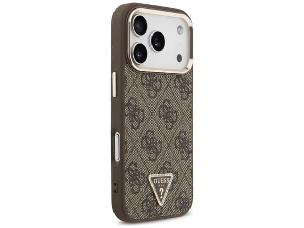 Guess 4G Triangle Logo MagSafe Case for iPhone 17 Pro / 18 Pro - Brown