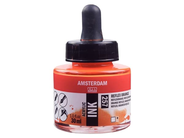Amsterdam Acrylic Ink-flaska Reflex Orange 257