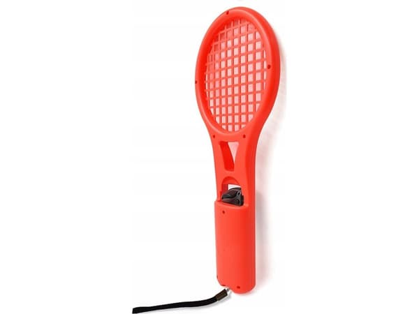 Mimd käsittelee tennismailaa Joy-conilla