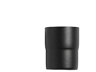 Rørkobling Ø80 mm - alu sort