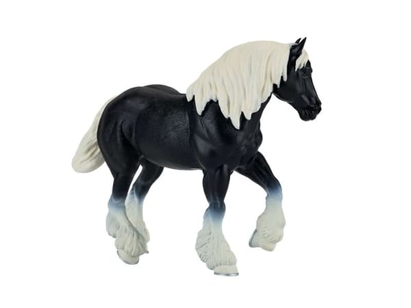 Mojo Clydesdale-häst, svart