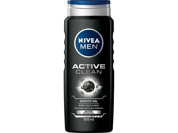 Nivea Active Clean Shower Gel 3in1 500ml