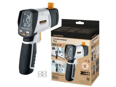 Laserliner CondenseSpot Plus, °C, -38 - 365 ° C, Svart, Vit, 0,2 ° C, 2,5 ° C, Rektangulär