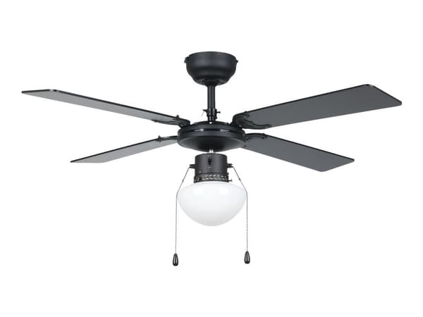 EGLO VENTILATOR AC E27 SORT/NATUR