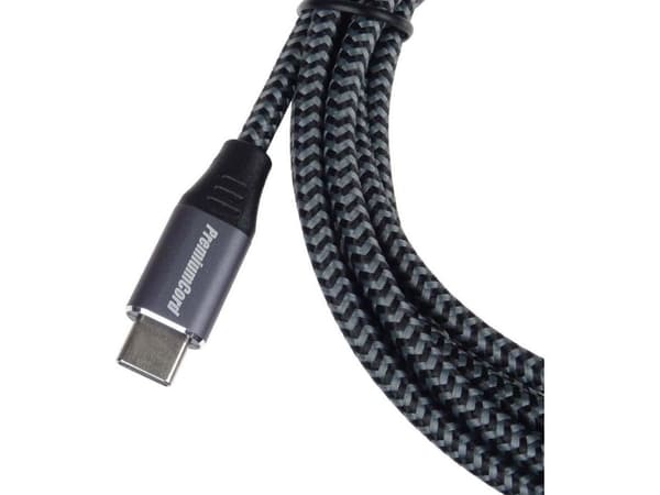 USB-kabel PremiumCord USB-A til USB-C 2 m svart/grå (ku31cs2)